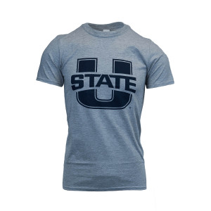 utah state basic tshirt gray